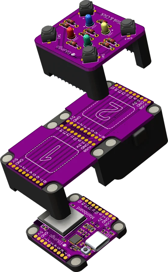 Mainboard, Dual Base, Blink & Click